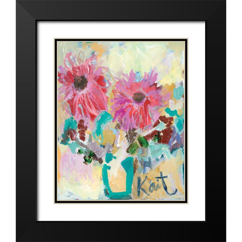 In My Heart Were Always Kissing Black Modern Wood Framed Art Print with Double Matting by Roberts, Kait