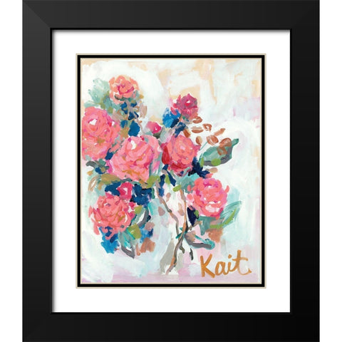 All Flowers Need Time Black Modern Wood Framed Art Print with Double Matting by Roberts, Kait