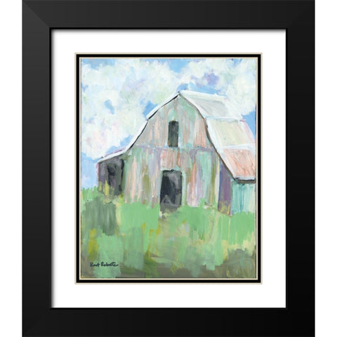 Pastel Barn I Black Modern Wood Framed Art Print with Double Matting by Roberts, Kait