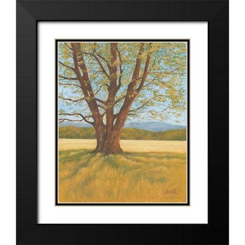 Spring Meadow Black Modern Wood Framed Art Print with Double Matting by Sherrill, Kate