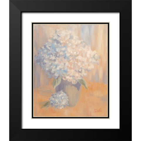 Hydrangeas in the Morning Light Black Modern Wood Framed Art Print with Double Matting by Sherrill, Kate