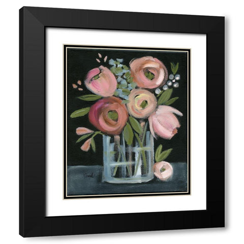 Bountiful Bouquet Black Modern Wood Framed Art Print with Double Matting by Sherrill, Kate