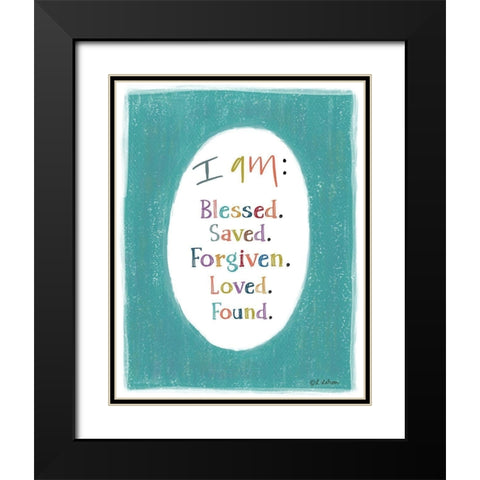 I Am Black Modern Wood Framed Art Print with Double Matting by Larson, Lisa