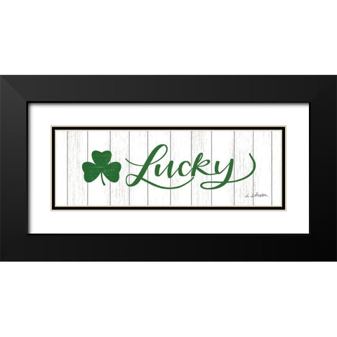 Lucky Black Modern Wood Framed Art Print with Double Matting by Larson, Lisa