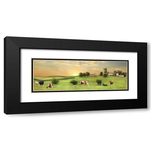 Blessed Morning Black Modern Wood Framed Art Print with Double Matting by Deiter, Lori