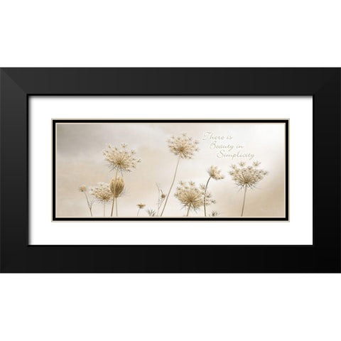 There is Beauty in Simplicity Black Modern Wood Framed Art Print with Double Matting by Deiter, Lori