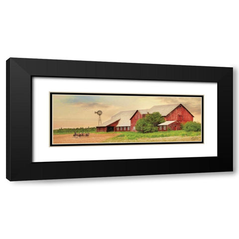 Brownsville Farm Black Modern Wood Framed Art Print with Double Matting by Deiter, Lori