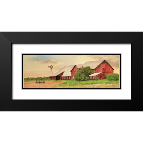 Brownsville Farm Black Modern Wood Framed Art Print with Double Matting by Deiter, Lori