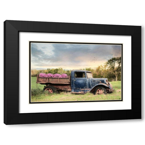 Flower Delivery Black Modern Wood Framed Art Print with Double Matting by Deiter, Lori