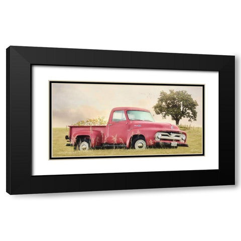 Country Parking Spot    Black Modern Wood Framed Art Print with Double Matting by Deiter, Lori