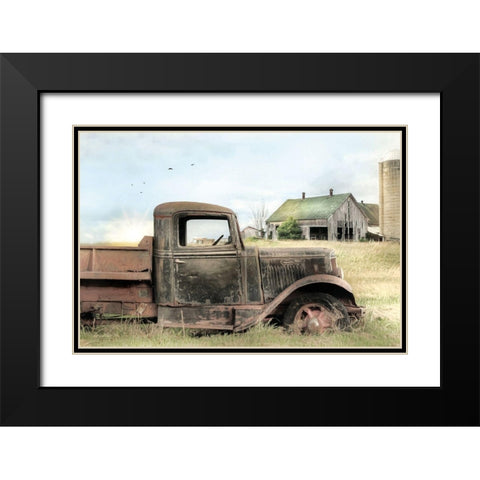 Falling to Pieces Black Modern Wood Framed Art Print with Double Matting by Deiter, Lori
