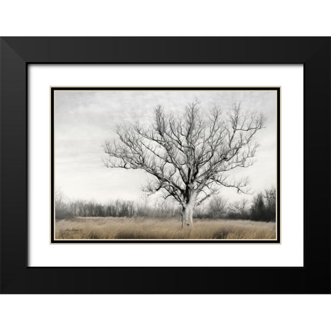 Earth and Sky Black Modern Wood Framed Art Print with Double Matting by Deiter, Lori