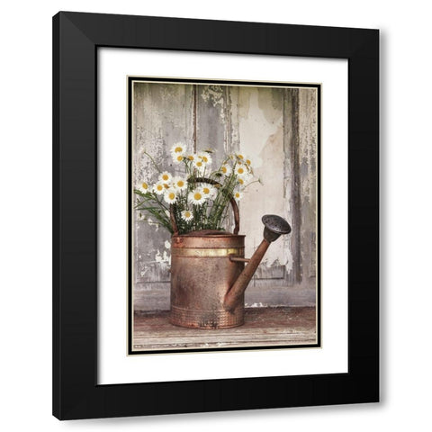 The Friendliest Flowers Black Modern Wood Framed Art Print with Double Matting by Deiter, Lori