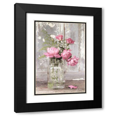 The True Rose    Black Modern Wood Framed Art Print with Double Matting by Deiter, Lori