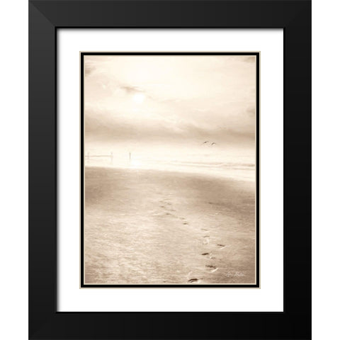 Bleached Sunrise  Black Modern Wood Framed Art Print with Double Matting by Deiter, Lori