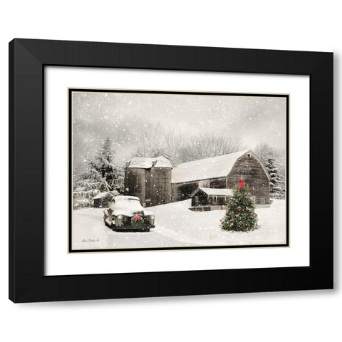 Farmhouse Christmas Black Modern Wood Framed Art Print with Double Matting by Deiter, Lori