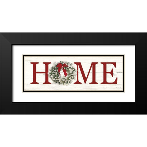 Christmas Home Black Modern Wood Framed Art Print with Double Matting by Deiter, Lori