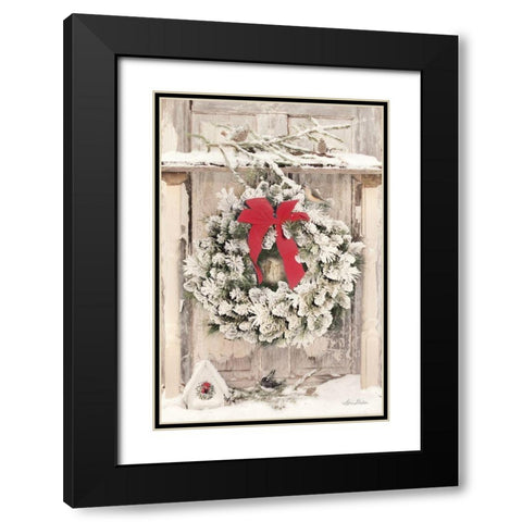 Feeding Station II  Black Modern Wood Framed Art Print with Double Matting by Deiter, Lori
