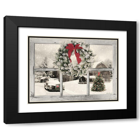 Its Cold Outside  Black Modern Wood Framed Art Print with Double Matting by Deiter, Lori