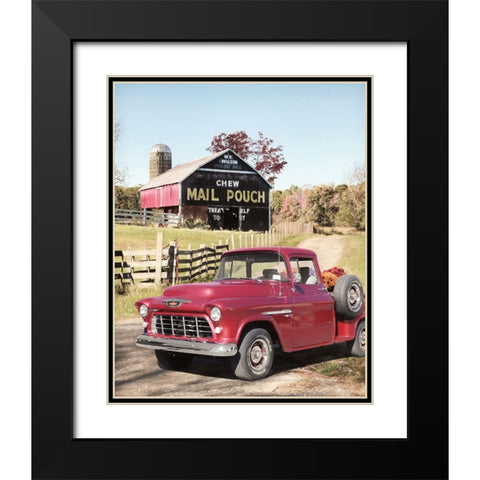 Fall Flower Delivery  Black Modern Wood Framed Art Print with Double Matting by Deiter, Lori