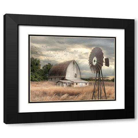 Henderson Bay Farm   Black Modern Wood Framed Art Print with Double Matting by Deiter, Lori