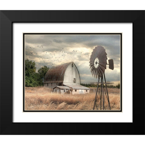 Henderson Bay Farm   Black Modern Wood Framed Art Print with Double Matting by Deiter, Lori