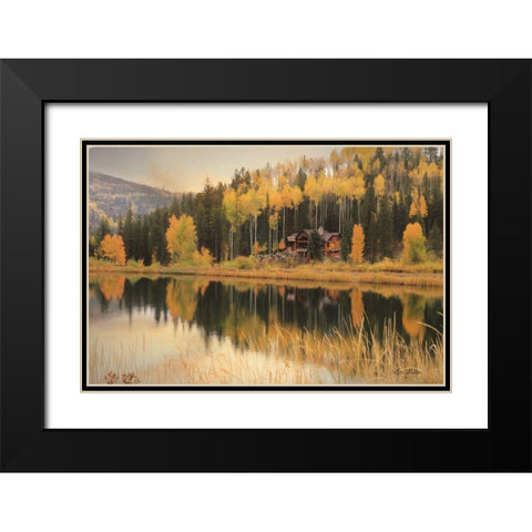 Durango Reflections    Black Modern Wood Framed Art Print with Double Matting by Deiter, Lori