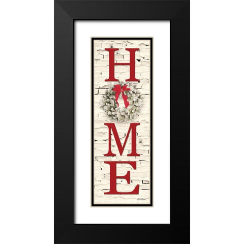 Christmas Home Black Modern Wood Framed Art Print with Double Matting by Deiter, Lori
