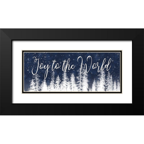 Joy to the World Black Modern Wood Framed Art Print with Double Matting by Deiter, Lori