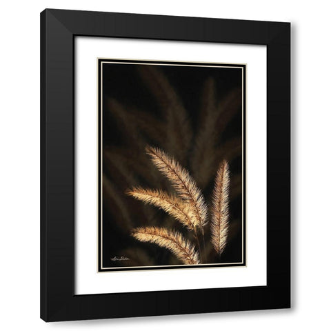Golden Grass I Black Modern Wood Framed Art Print with Double Matting by Deiter, Lori