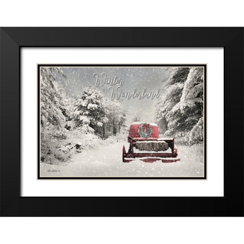 Winter Wonderland   Black Modern Wood Framed Art Print with Double Matting by Deiter, Lori