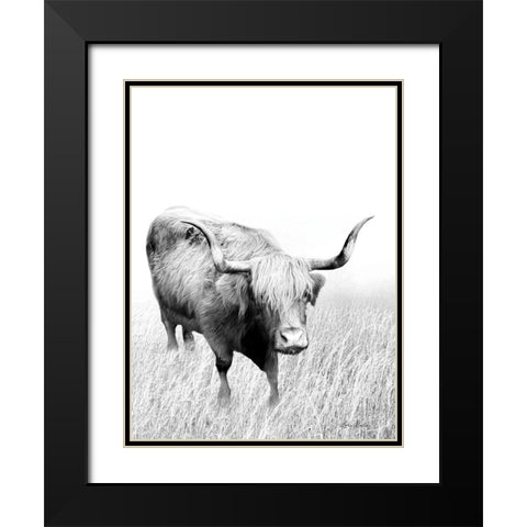 Kiss My Hairy Face Black Modern Wood Framed Art Print with Double Matting by Deiter, Lori