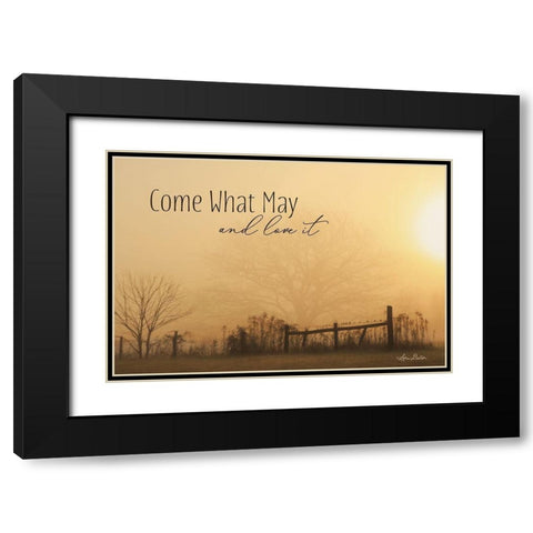 Come What May   Black Modern Wood Framed Art Print with Double Matting by Deiter, Lori