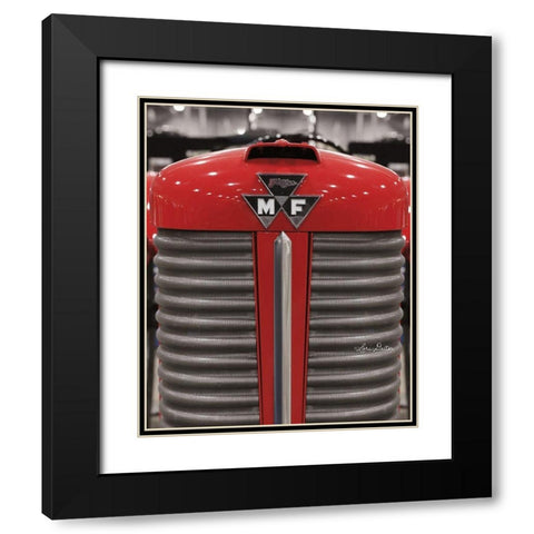Tractor Close UP MF   Black Modern Wood Framed Art Print with Double Matting by Deiter, Lori