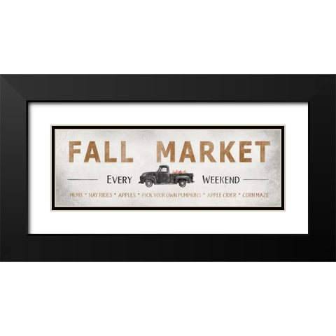 Fall Market   Black Modern Wood Framed Art Print with Double Matting by Deiter, Lori
