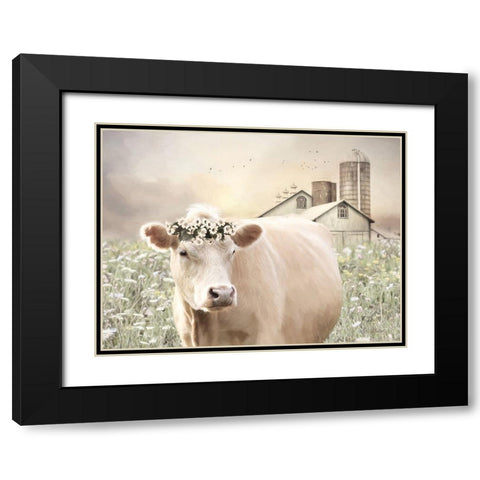 Sweet Lady   Black Modern Wood Framed Art Print with Double Matting by Deiter, Lori