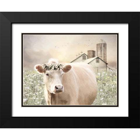 Sweet Lady   Black Modern Wood Framed Art Print with Double Matting by Deiter, Lori