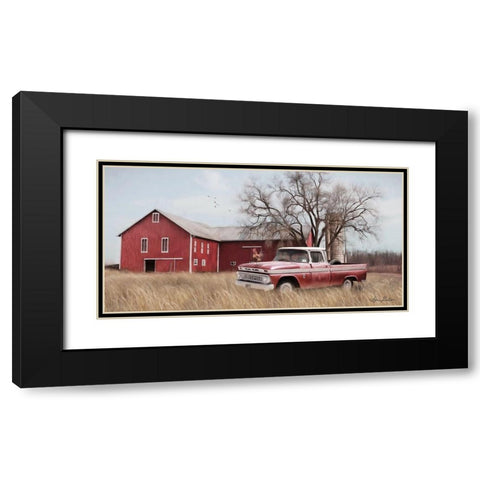 Western Ohio Barn    Black Modern Wood Framed Art Print with Double Matting by Deiter, Lori