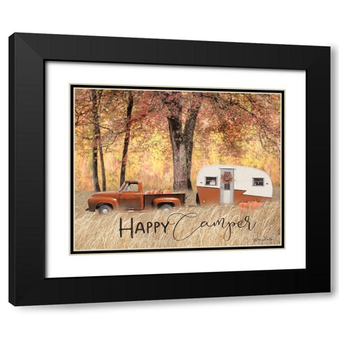 Fall Camping     Black Modern Wood Framed Art Print with Double Matting by Deiter, Lori