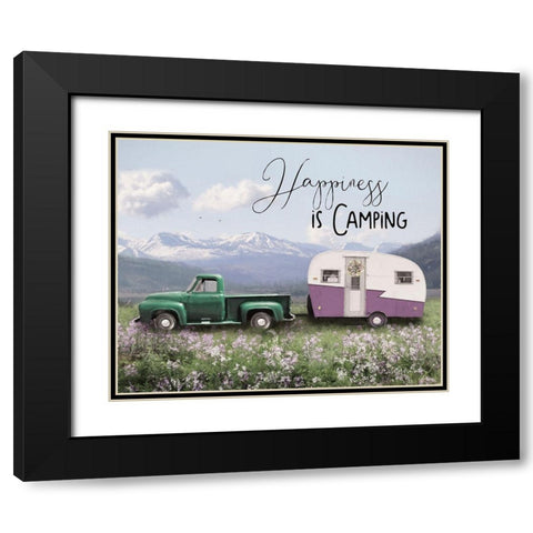 Spring Camping I    Black Modern Wood Framed Art Print with Double Matting by Deiter, Lori