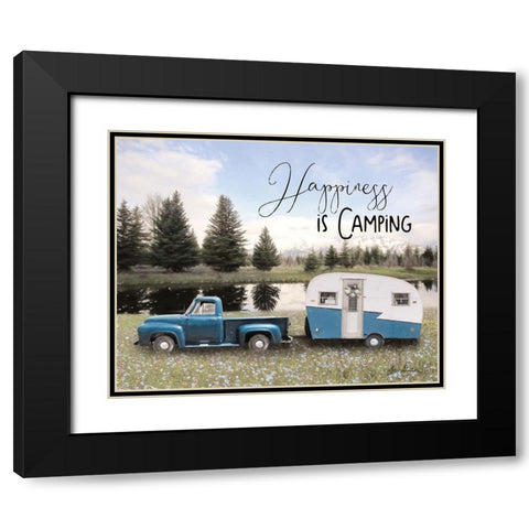 Spring Camping II   Black Modern Wood Framed Art Print with Double Matting by Deiter, Lori