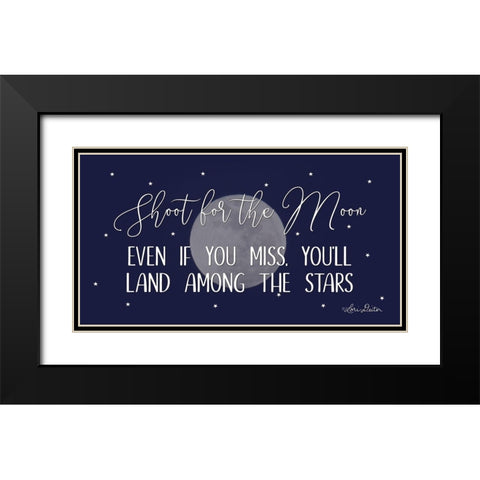 Shoot for the Moon Black Modern Wood Framed Art Print with Double Matting by Deiter, Lori