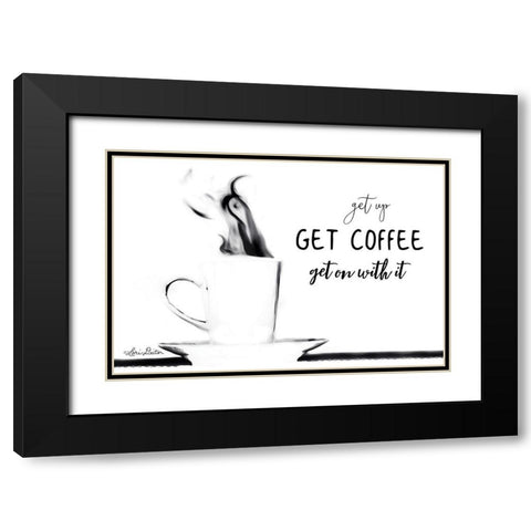 Get Coffee Black Modern Wood Framed Art Print with Double Matting by Deiter, Lori