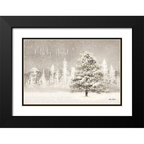 O Holy Night    Black Modern Wood Framed Art Print with Double Matting by Deiter, Lori