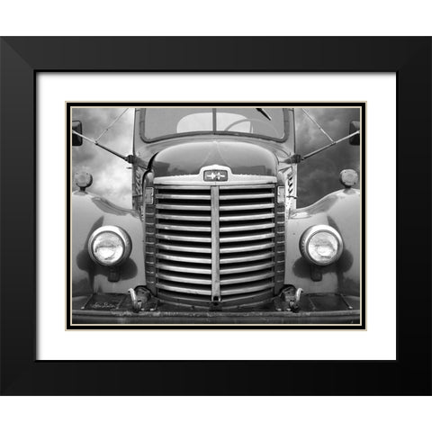 International Truck Black Modern Wood Framed Art Print with Double Matting by Deiter, Lori