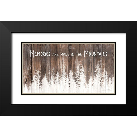 Mountain Memories Black Modern Wood Framed Art Print with Double Matting by Deiter, Lori