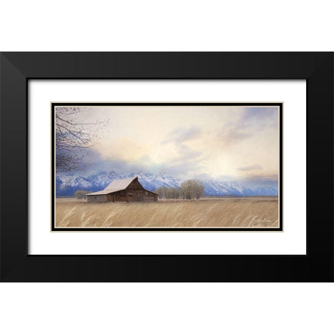 Faith to Move Mountains Black Modern Wood Framed Art Print with Double Matting by Deiter, Lori