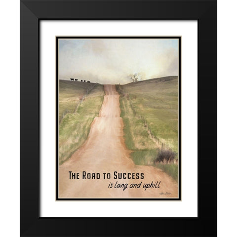 Road to Success Black Modern Wood Framed Art Print with Double Matting by Deiter, Lori