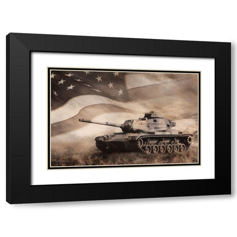 The Liberator Tank Black Modern Wood Framed Art Print with Double Matting by Deiter, Lori