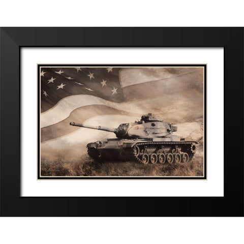 The Liberator Tank Black Modern Wood Framed Art Print with Double Matting by Deiter, Lori